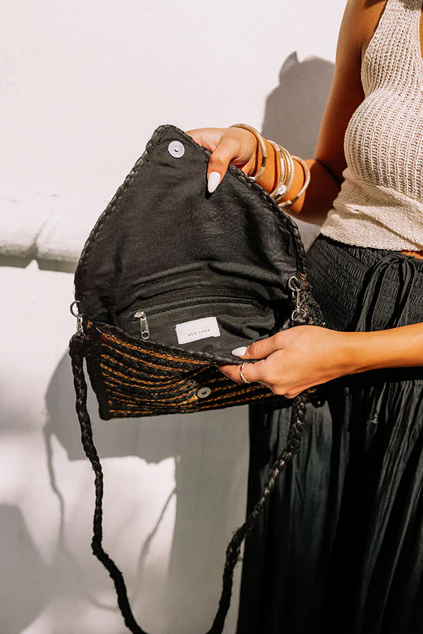 Going For Glam Woven Clutch - Image 6