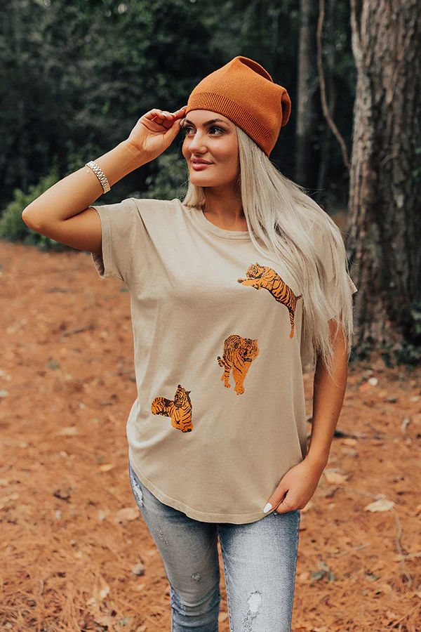 Good Behavior Graphic Tee In Iced Latte - Image 4