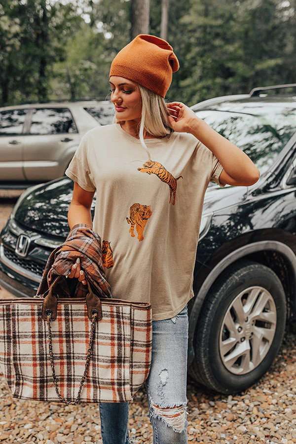 Good Behavior Graphic Tee In Iced Latte - Image 7