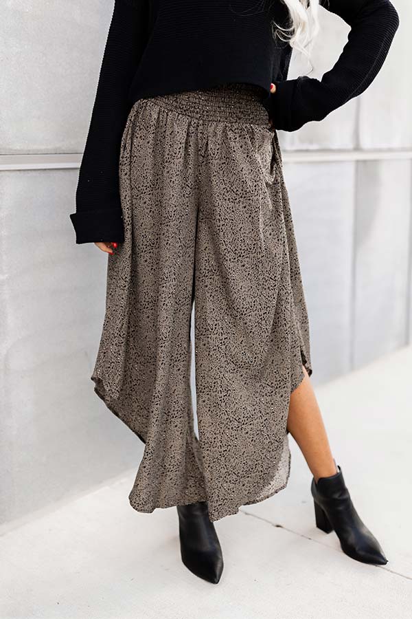 Good Dream Leopard Pants In Army Green - Image 3