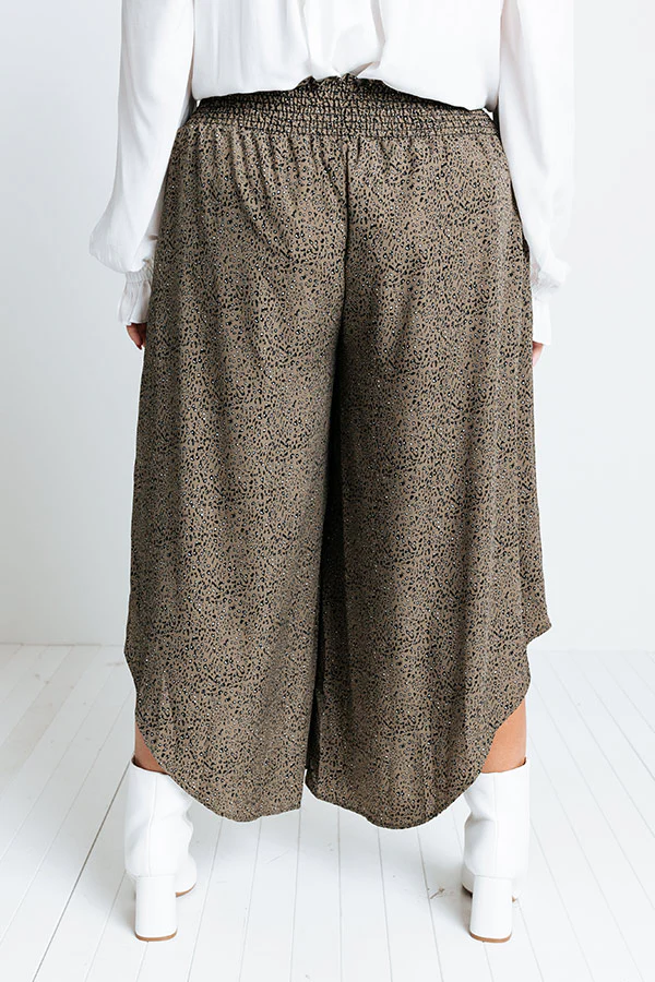 Good Dream Leopard Pants In Army Green Curves - Image 4
