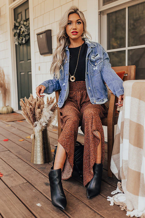 Good Dream Leopard Pants In Cinnamon - Image 2