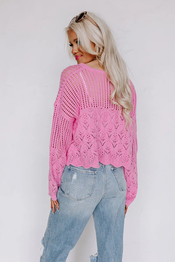 Good Weather Knit Top In Pink - Image 3