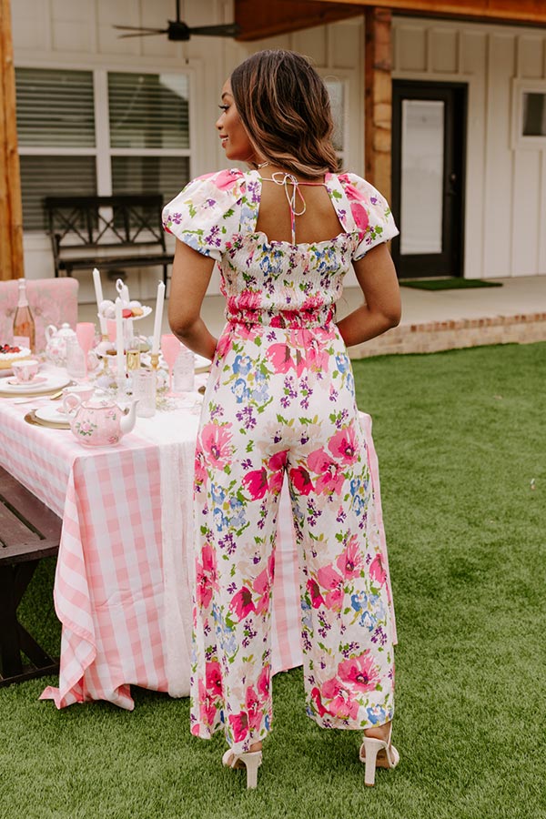 Greek Dreaming Smocked Jumpsuit - Image 4