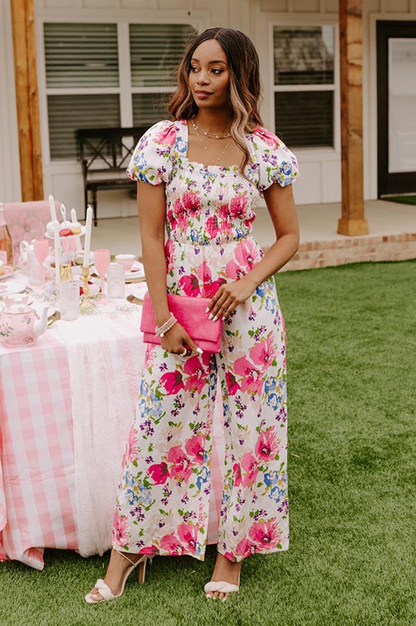 Greek Dreaming Smocked Jumpsuit - Image 5