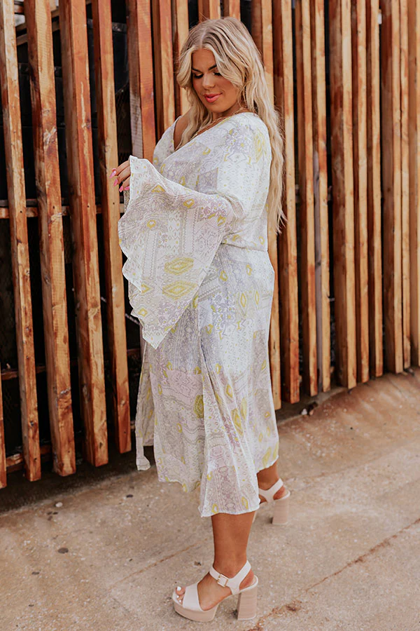 Greek Island Hopping Duster In Seaglass Curves - Image 4