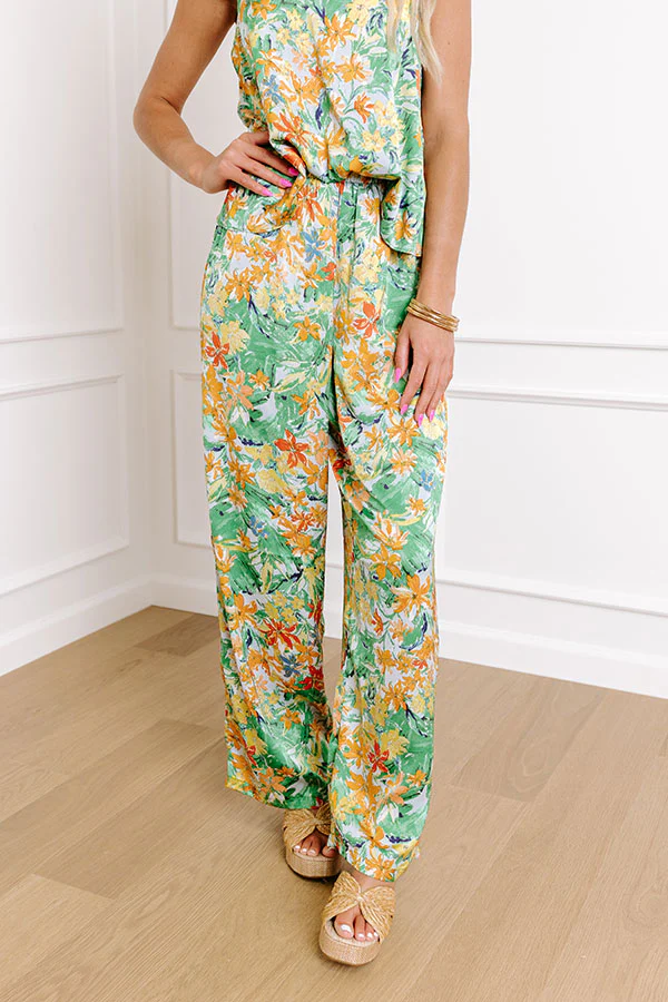 Hamptons Hideout Floral High Waist Pants - Image 2