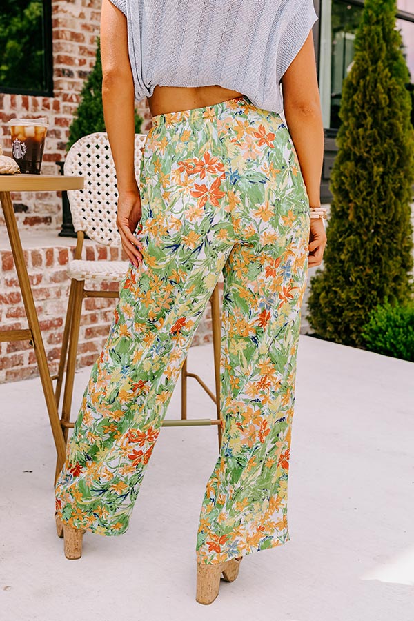 Hamptons Hideout Floral High Waist Pants - Image 6