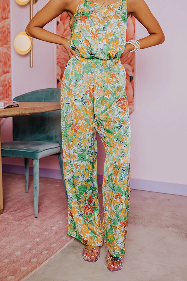 Hamptons Hideout Floral High Waist Pants - Image 8