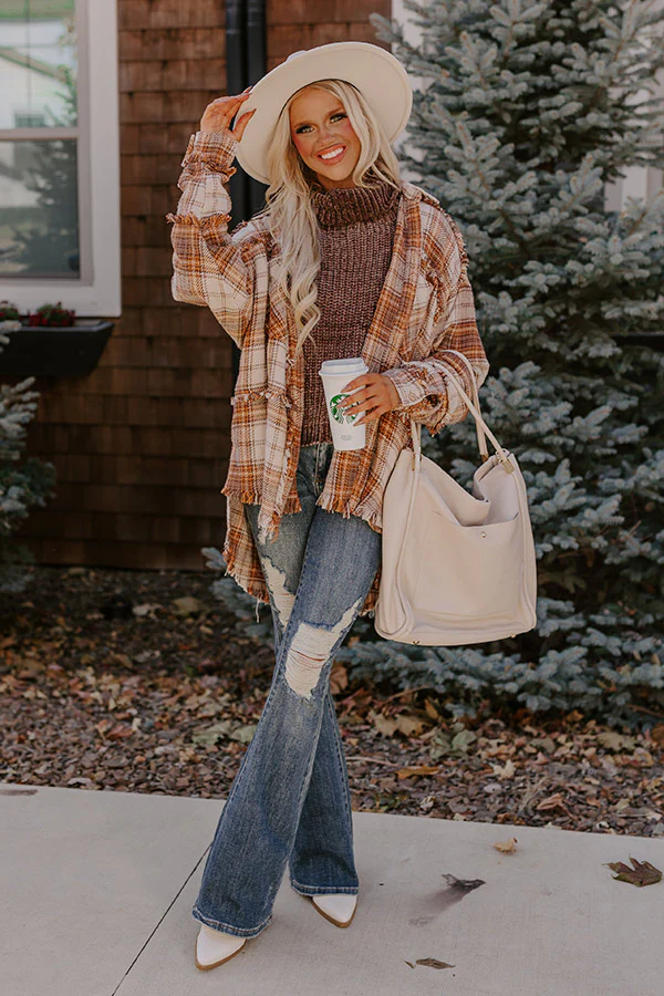 Harvest Cheer Plaid Jacket In Birch - Image 7