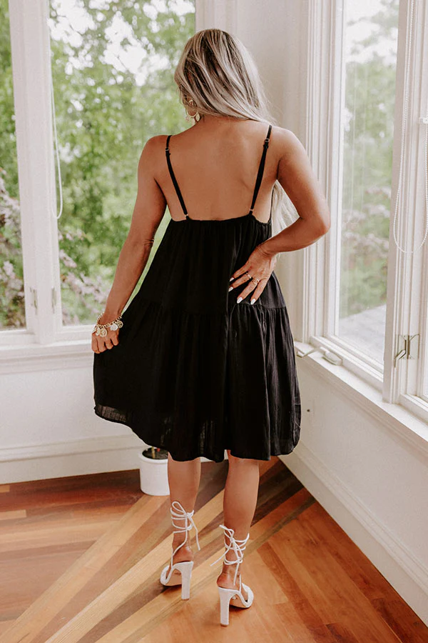 20-15 Having A Blast Babydoll Dress In Black - Image 8