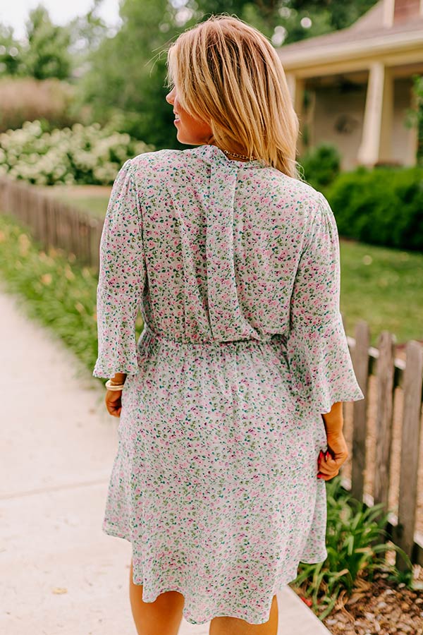 Headed Down Memory Lane Dress In Mint Curves - Image 9