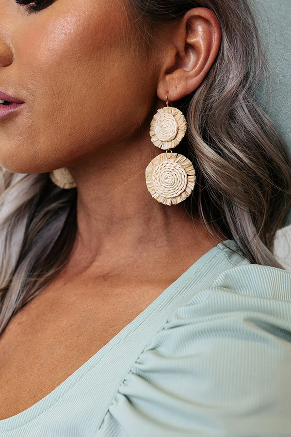 Heart In Hand Earrings In Natural - Image 3