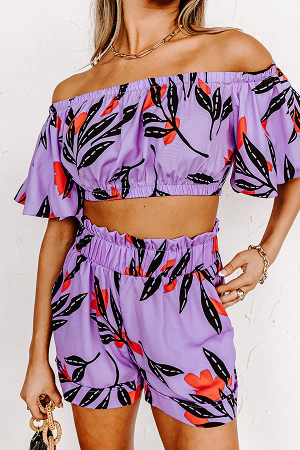 Heart Of Hawaii Shorts In Lavender - Image 5
