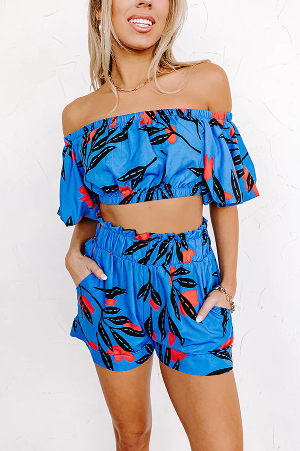 Heart Of Hawaii Shorts In Ocean Blue - Image 2