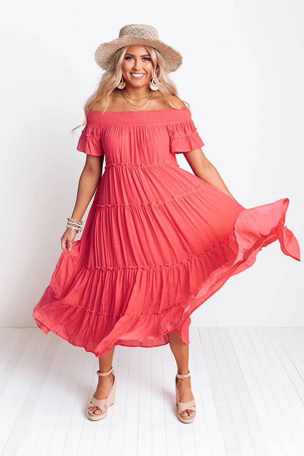 Hollywood Bungalow Midi Dress In Calypso - Image 2
