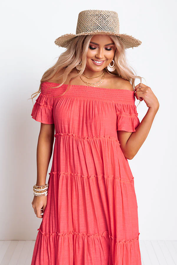 Hollywood Bungalow Midi Dress In Calypso - Image 3