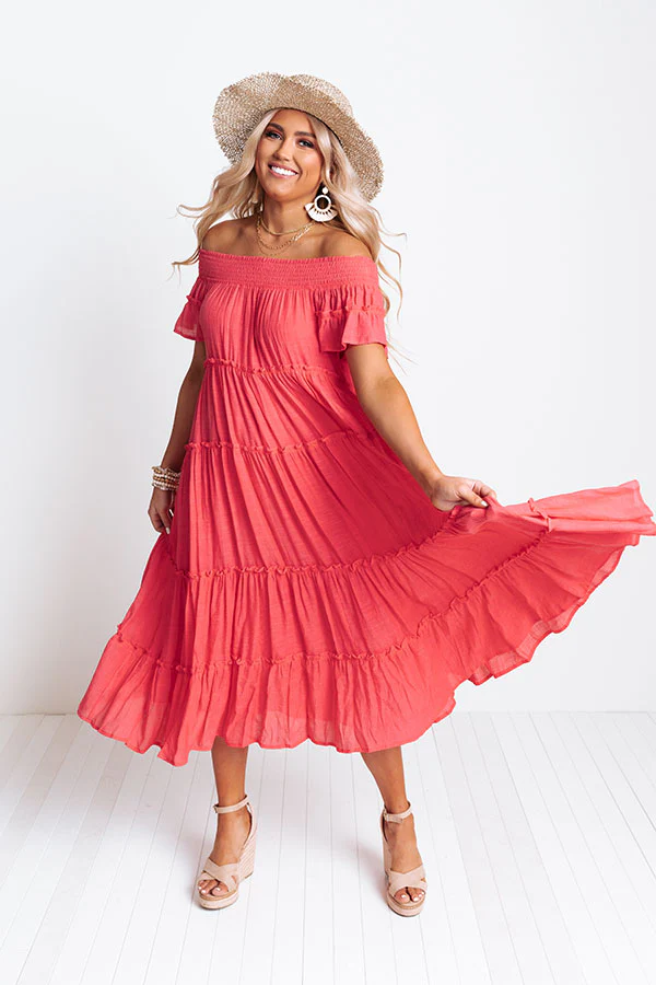 Hollywood Bungalow Midi Dress In Calypso - Image 6