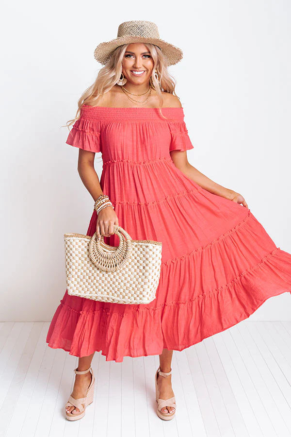 Hollywood Bungalow Midi Dress In Calypso - Image 7