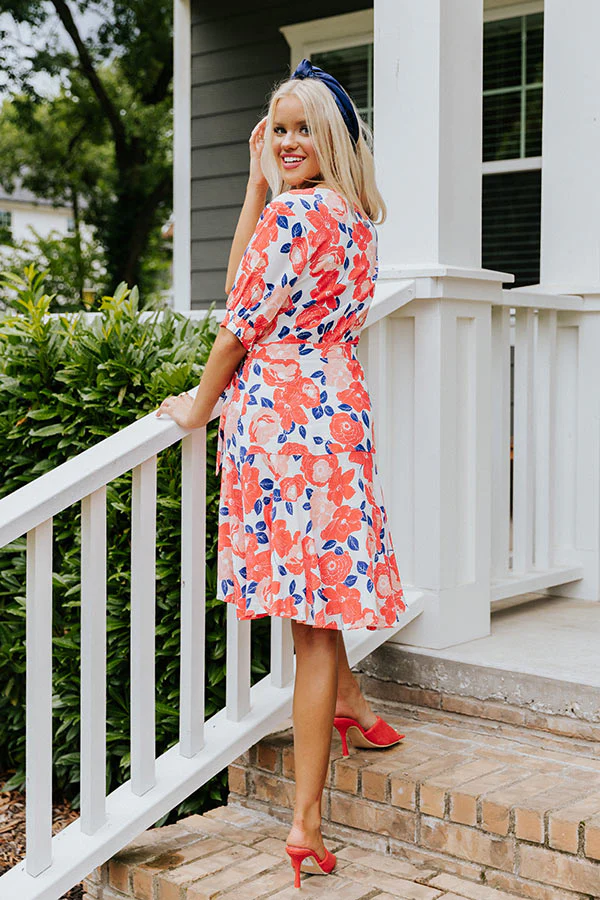 Hopeful Love Floral Wrap Dress - Image 5