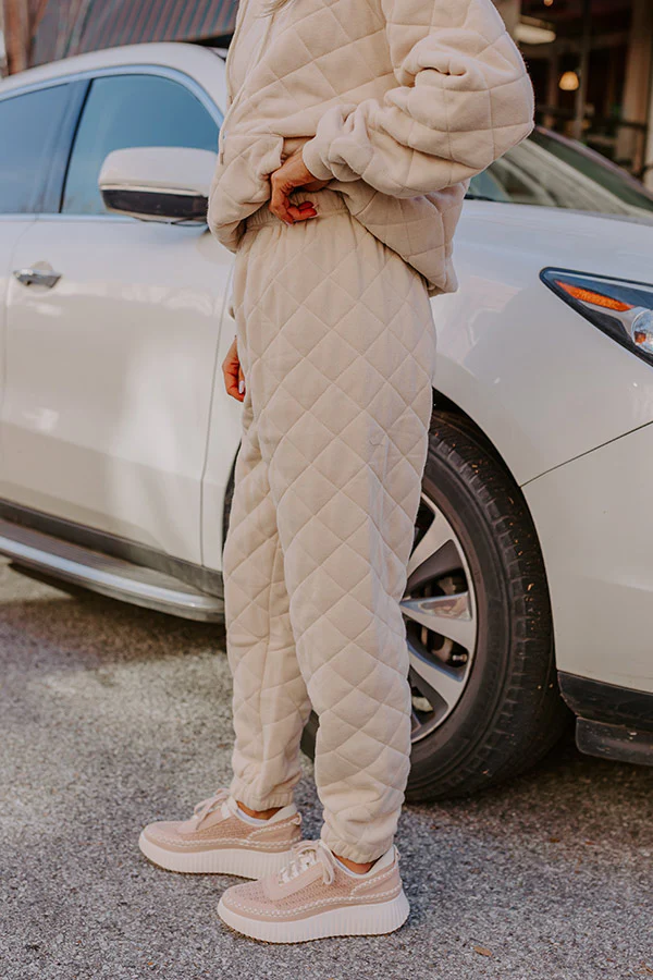 Hustling Hard Quilted Joggers - Image 3