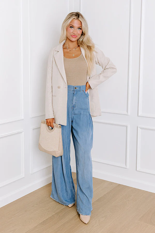 Insta Famous Blazer In Light Beige - Image 6