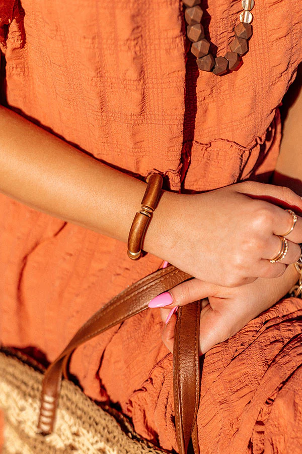 Island Beauty Bracelet In Dark Brown - Image 2
