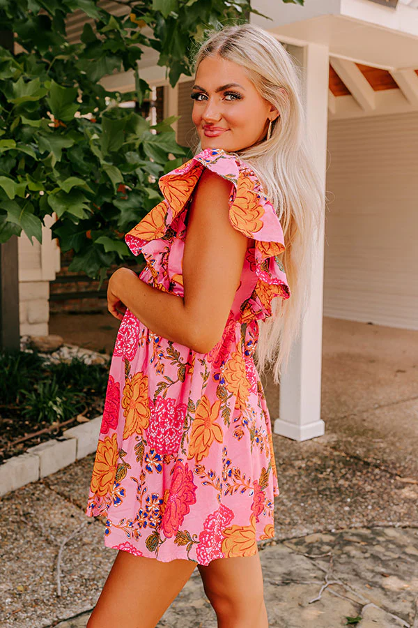 Island Lover Floral Mini Dress - Image 5