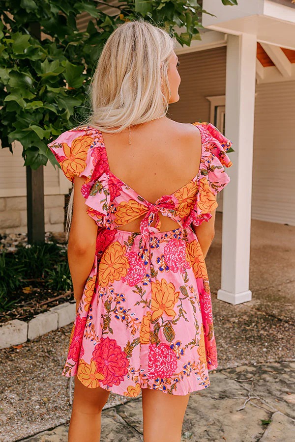 Island Lover Floral Mini Dress - Image 6