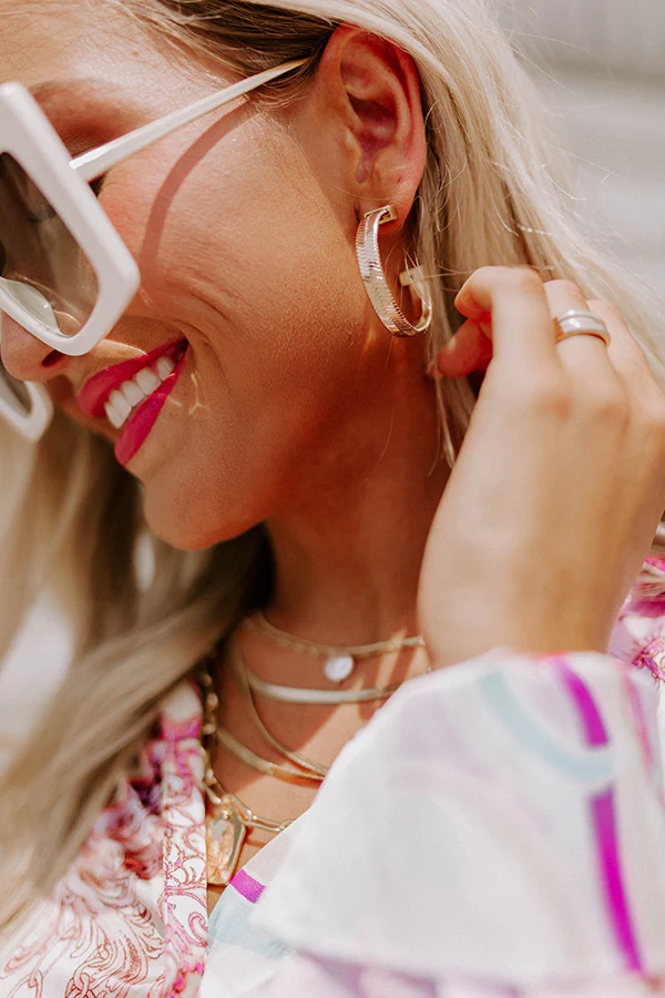 Join The Party Hoop Earrings - Image 2