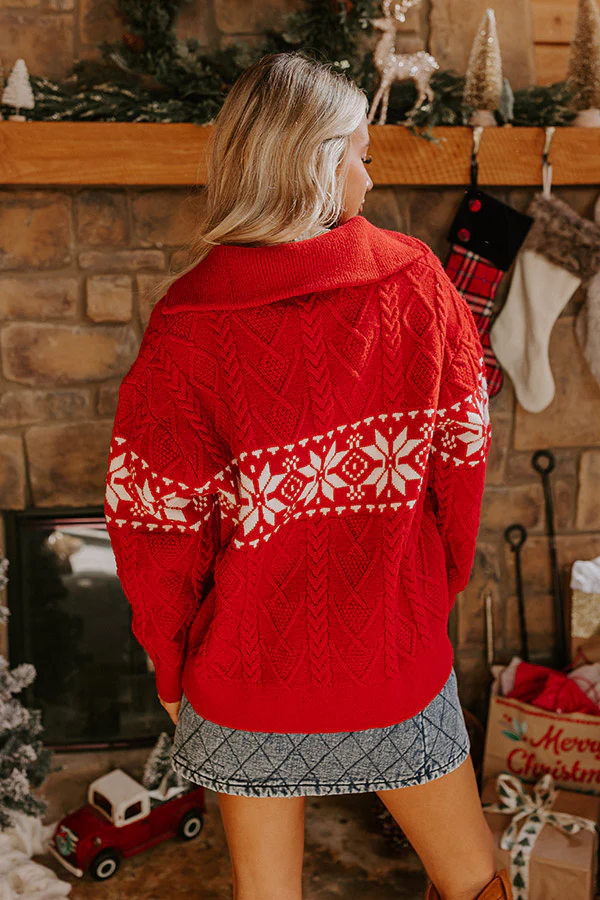 Joyful Journeys Cable Knit Sweater - Image 3