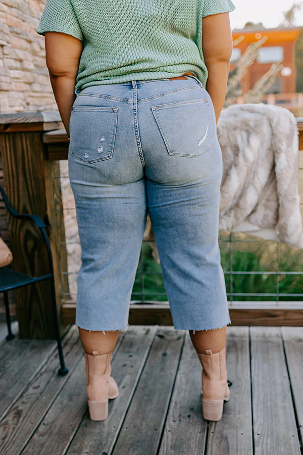 JUDY BLUE Ariana Midrise Wide Leg Jean Curves - Image 5