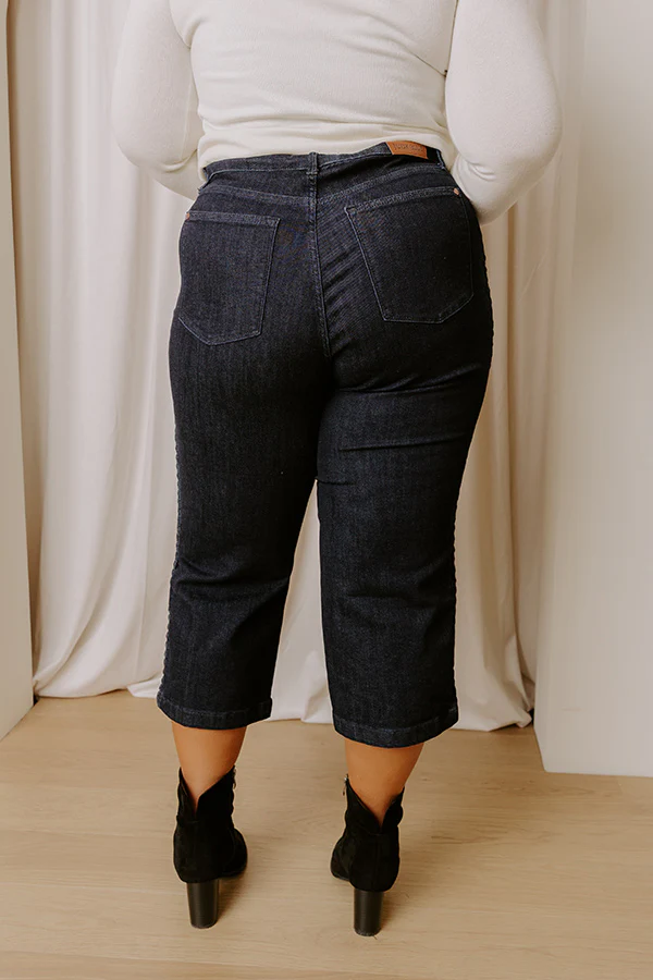 JUDY BLUE Kinsley High Waist Wide Leg Jean Curves - Image 3