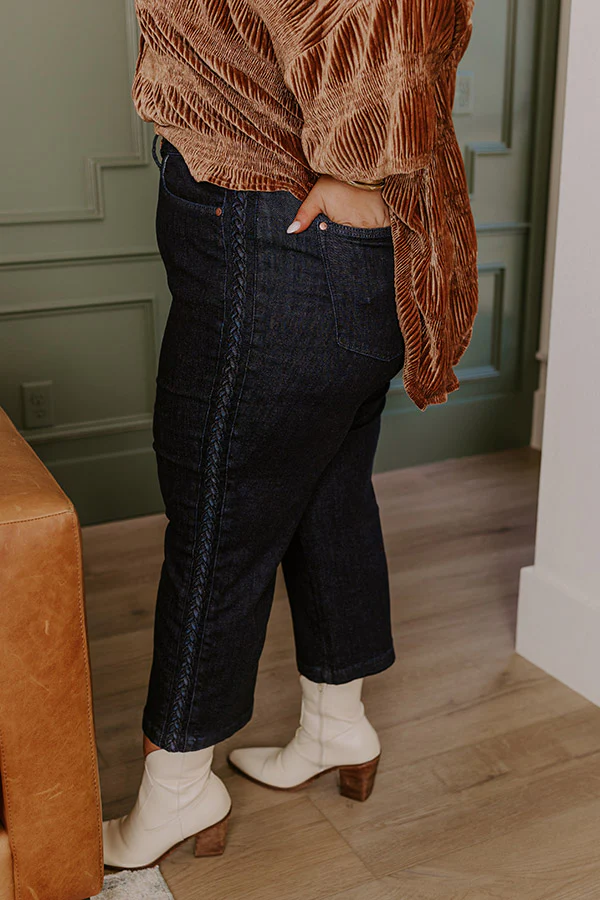 JUDY BLUE Kinsley High Waist Wide Leg Jean Curves - Image 5