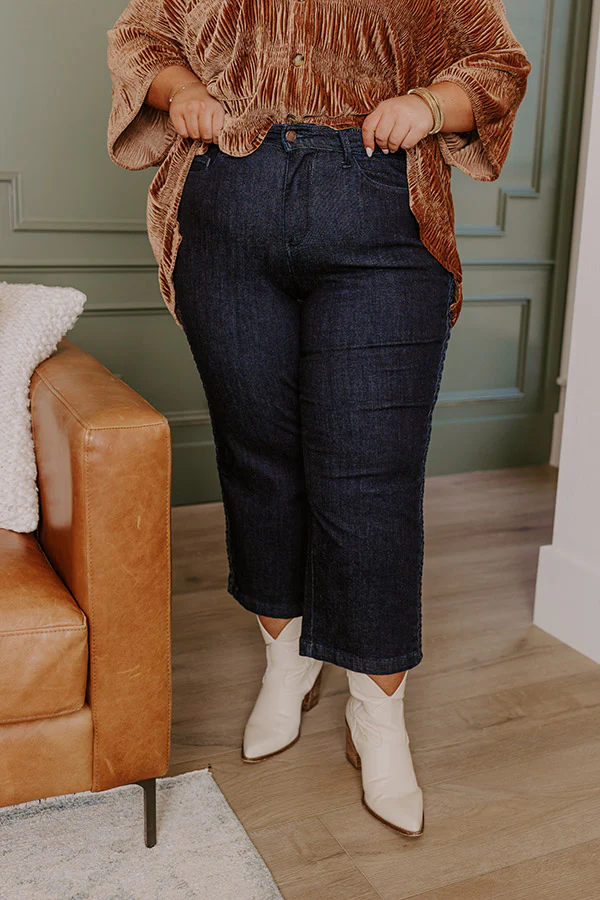 JUDY BLUE Kinsley High Waist Wide Leg Jean Curves - Image 6