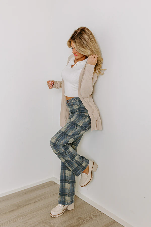 Judy Blue Salute High Waist Plaid Jeans - Image 2