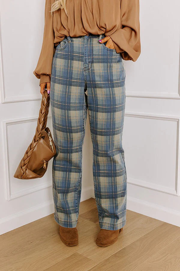 Judy Blue Salute High Waist Plaid Jeans Curves - Image 2