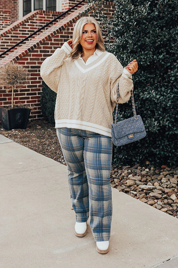 Judy Blue Salute High Waist Plaid Jeans Curves - Image 5