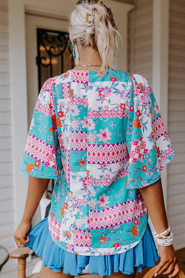 Just A Dip Floral Shift Top - Image 5