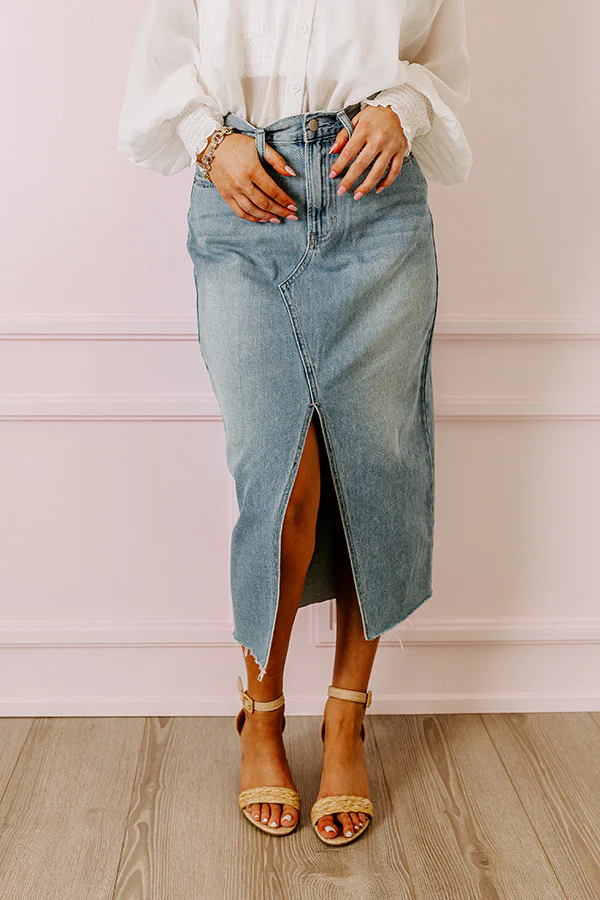 Just USA The Avianna High Waist Denim Skirt - Image 4