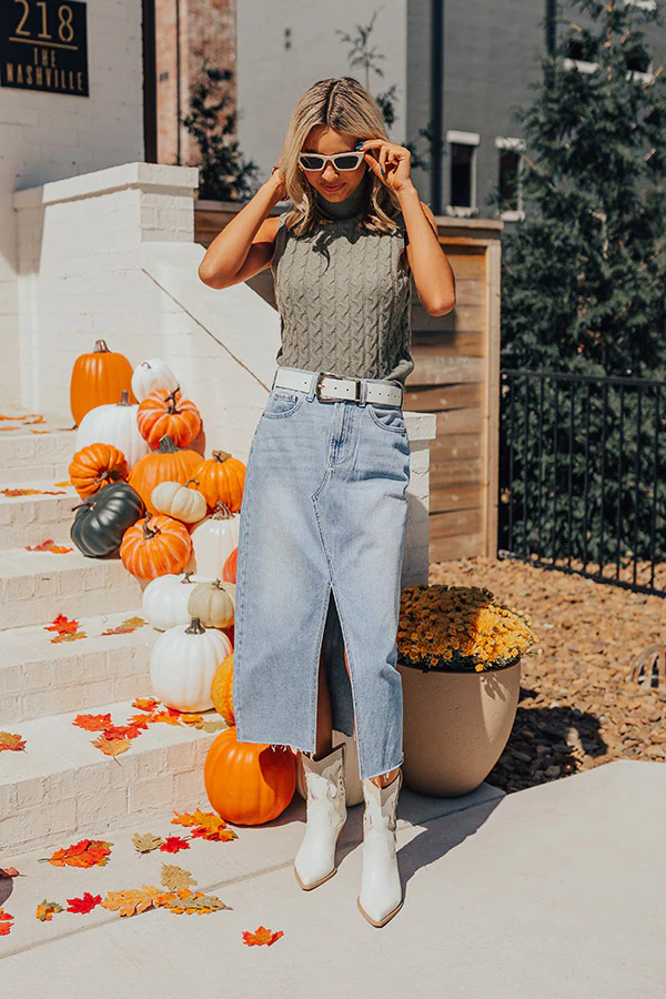 Just USA The Avianna High Waist Denim Skirt - Image 7