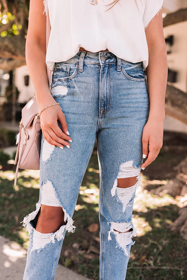 Just USA The Cecilia High Waist Distressed Relaxed Skinny - Image 3