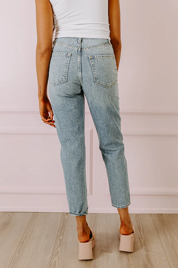 Just USA The Gem High Waist Distressed Mom Jean - Image 6