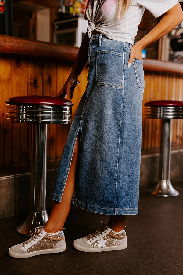 Just USA The Lovette Denim Skirt - Image 10