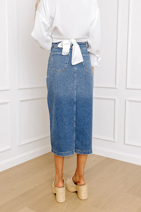 Just USA The Lovette Denim Skirt - Image 3