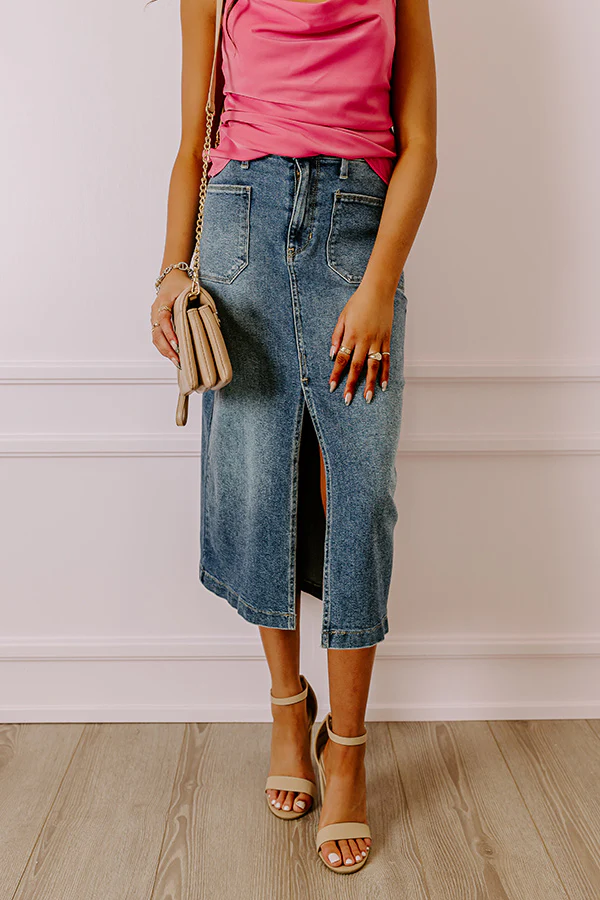 Just USA The Lovette Denim Skirt - Image 5