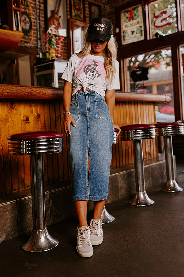 Just USA The Lovette Denim Skirt - Image 7