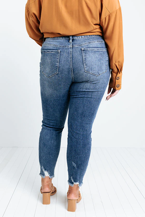 KanCan The Kanan High Waist Distressed Ankle Skinny Curves - Image 6