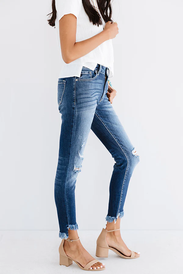 KanCan The Willow High Waist Distressed Ankle Skinny - Image 3