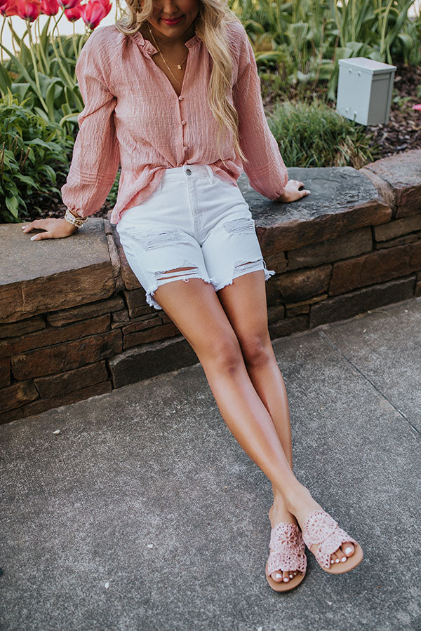 KanCan The Wilson High Waist Distressed Shorts - Image 4